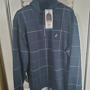 Nautica NWT Men's Quarter-Zip Pullover Jacket. Large.